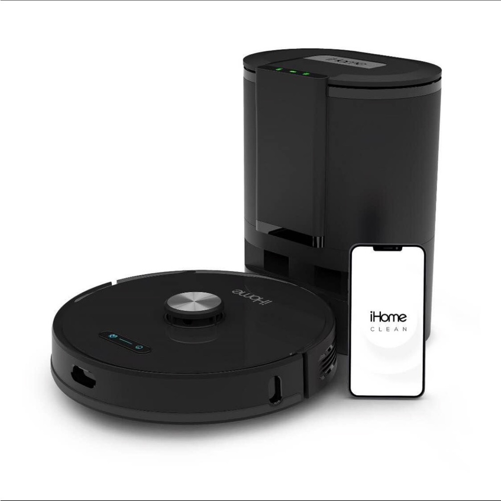 iHome AutoVac Nova Self Empty Robot Vacuum and Mop - Robotic Cleaning Vacuum
